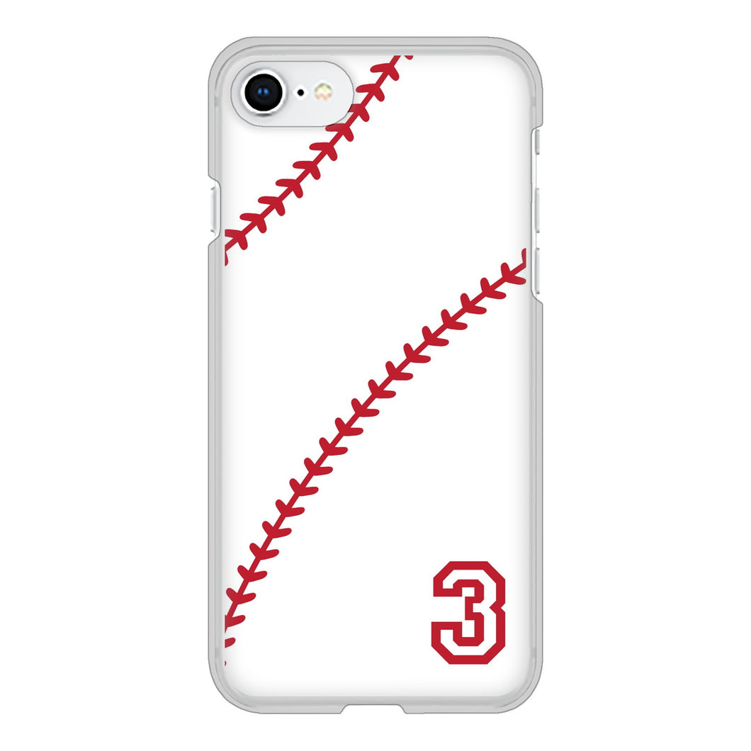 iPhone SE (第2世代) 高画質仕上げ 背面印刷 ハードケース baseball