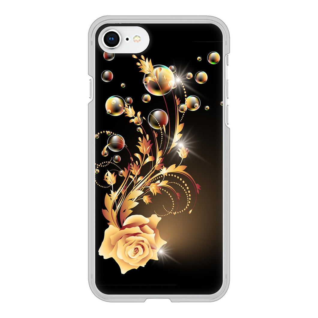 iPhone SE (第2世代) 高画質仕上げ 背面印刷 ハードケース ロマンチックなバラ
