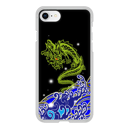 iPhone SE (第2世代) 高画質仕上げ 背面印刷 ハードケース 水竜
