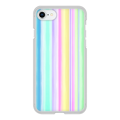 iPhone SE (第2世代) 高画質仕上げ 背面印刷 ハードケース レインボー