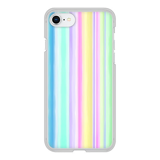 iPhone SE (第2世代) 高画質仕上げ 背面印刷 ハードケース レインボー
