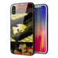 iPhone X 強化ガラス＆TPUスマホケース ガラプリ【174 天の川の金魚】
