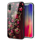 iPhone X 強化ガラス＆TPUスマホケース ガラプリ【434 星の壁】