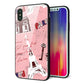iPhone X 強化ガラス＆TPUスマホケース ガラプリ【EK813 ビューティフルパリレッド】