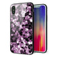 iPhone X 強化ガラス＆TPUスマホケース ガラプリ【EK837 テクニカルミラーパープル】