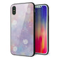 iPhone X 強化ガラス＆TPUスマホケース ガラプリ【KM883 シェル柄】