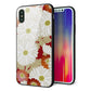 iPhone X 強化ガラス＆TPUスマホケース ガラプリ【YJ322 和柄 菊】