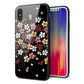 iPhone X 強化ガラス＆TPUスマホケース ガラプリ【YJ323 和柄 なでしこ】