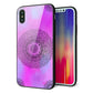 iPhone X 強化ガラス＆TPUスマホケース ガラプリ【YJ344 レース】