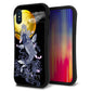 iPhone X スマホケース 「SEA Grip」 グリップケース Sライン 【1030 月と鯉】 UV印刷