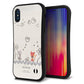 iPhone X スマホケース 「SEA Grip」 グリップケース Sライン 【1103 クラフト写真 ネコ (ワイヤー1) 】 UV印刷