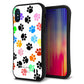 iPhone X スマホケース 「SEA Grip」 グリップケース Sライン 【1108 あしあとカラフル】 UV印刷