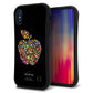 iPhone X スマホケース 「SEA Grip」 グリップケース Sライン 【1195 カラフルアップル】 UV印刷
