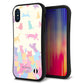 iPhone X スマホケース 「SEA Grip」 グリップケース Sライン 【AG885 ネコ積もり マルチカラー】 UV印刷