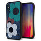 iPhone X スマホケース 「SEA Grip」 グリップケース Sライン 【EK869 ルーズフラワーinデニム】 UV印刷