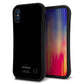 iPhone X スマホケース 「SEA Grip」 グリップケース Sライン 【KM911 ポップカラー(ブラック)】 UV印刷