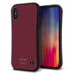 iPhone X スマホケース 「SEA Grip」 グリップケース Sライン 【KM919 レトロカラー(バーガンディー)】 UV印刷