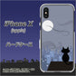 iPhone X 高画質仕上げ 背面印刷 ハードケース【012 屋根の上のねこ】
