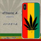 iPhone X 高画質仕上げ 背面印刷 ハードケース【083 大麻ラスタカラー】