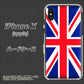 iPhone X 高画質仕上げ 背面印刷 ハードケース【200 イギリス (ユニオン・ジャック）】