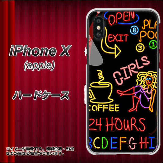 iPhone X 高画質仕上げ 背面印刷 ハードケース【284 カジノ】