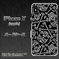iPhone X 高画質仕上げ 背面印刷 ハードケース【363 ドクロの刺青】