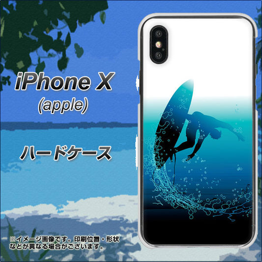 iPhone X 高画質仕上げ 背面印刷 ハードケース【416 カットバック】