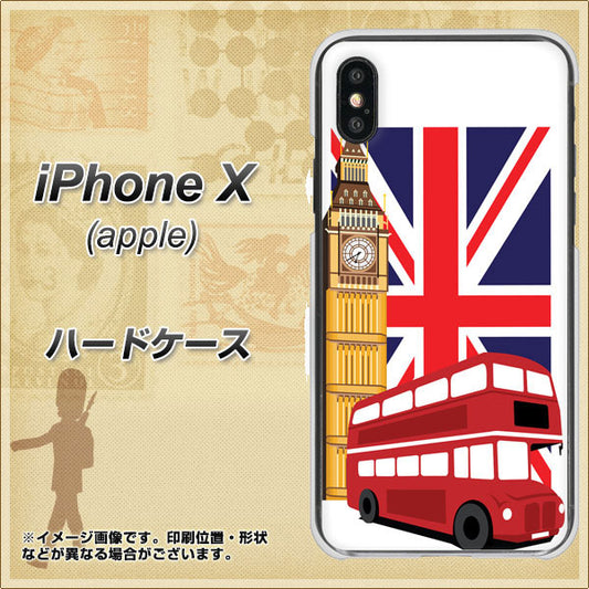 iPhone X 高画質仕上げ 背面印刷 ハードケース【573 イギリス】