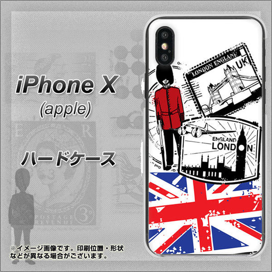 iPhone X 高画質仕上げ 背面印刷 ハードケース【574 ＬＯＮＤＯＮ】