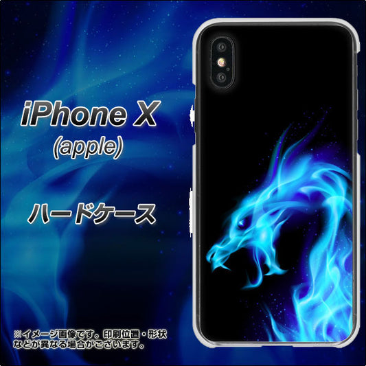 iPhone X 高画質仕上げ 背面印刷 ハードケース【616 ドラゴンの叫び】