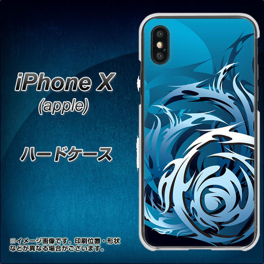 iPhone X 高画質仕上げ 背面印刷 ハードケース【731 ドラゴンサークル】