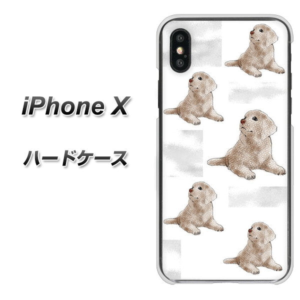 iPhone X 高画質仕上げ 背面印刷 ハードケース【YD823 ラブラドールレトリバー04】