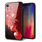 iPhone XR 強化ガラス＆TPUスマホケース ガラプリ【385 クリスタルな恋】