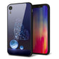 iPhone XR 強化ガラス＆TPUスマホケース ガラプリ【418 神秘の蝶】