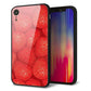 iPhone XR 強化ガラス＆TPUスマホケース ガラプリ【444 ストロベリーウォール】