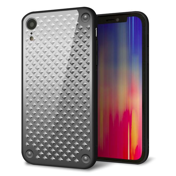 iPhone XR 強化ガラス＆TPUスマホケース ガラプリ【570 スタックボード】