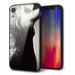 iPhone XR 強化ガラス＆TPUスマホケース ガラプリ【KM890 バックスタイル】