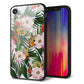 iPhone XR 強化ガラス＆TPUスマホケース ガラプリ【SC895 ボタニカル フォレスト】