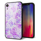 iPhone XR 強化ガラス＆TPUスマホケース ガラプリ【SC929 ローズ パープル】