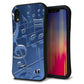 iPhone XR スマホケース 「SEA Grip」 グリップケース Sライン 【286 3D音符】 UV印刷