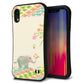 iPhone XR スマホケース 「SEA Grip」 グリップケース Sライン 【1039 お散歩ゾウさん】 UV印刷