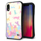 iPhone XR スマホケース 「SEA Grip」 グリップケース Sライン 【AG885 ネコ積もり マルチカラー】 UV印刷