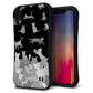 iPhone XR スマホケース 「SEA Grip」 グリップケース Sライン 【AG887 ネコ積もり 黒】 UV印刷