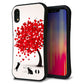iPhone XR スマホケース 「SEA Grip」 グリップケース Sライン 【EK915 二匹のネコとハートの木】 UV印刷