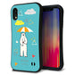 iPhone XR スマホケース 「SEA Grip」 グリップケース Sライン 【FD831 アニマルサマー シロクマ】 UV印刷