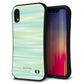 iPhone XR スマホケース 「SEA Grip」 グリップケース Sライン 【IB908 グラデーションボーダー_グリーン】 UV印刷