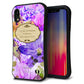 iPhone XR スマホケース 「SEA Grip」 グリップケース Sライン 【SC863 フラワーエンブレム パープル】 UV印刷