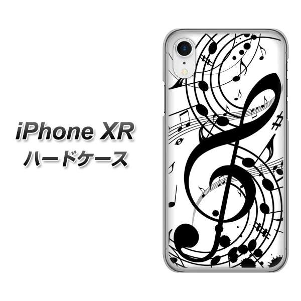 iPhone XR 高画質仕上げ 背面印刷 ハードケース【260 あふれる音符】