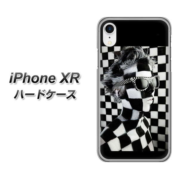 iPhone XR 高画質仕上げ 背面印刷 ハードケース【357 bk&wh】