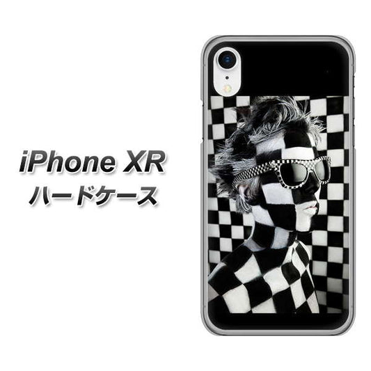 iPhone XR 高画質仕上げ 背面印刷 ハードケース【357 bk&wh】